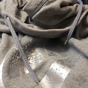 Nike hoodie with metallic logo